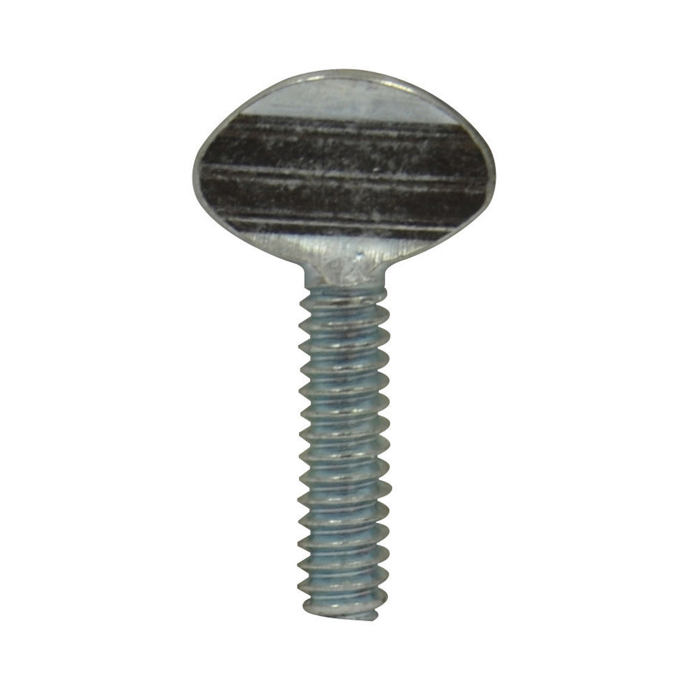 #6-32 x 1/2 Inch Coarse Zinc Plated Steel Thumb Screw
