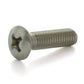 #10-32 x 5/8 Inch Fine Plain 18-8 (A2) Stainless Steel #2 Phillips Drive Oval Countersunk Head Machine Screw