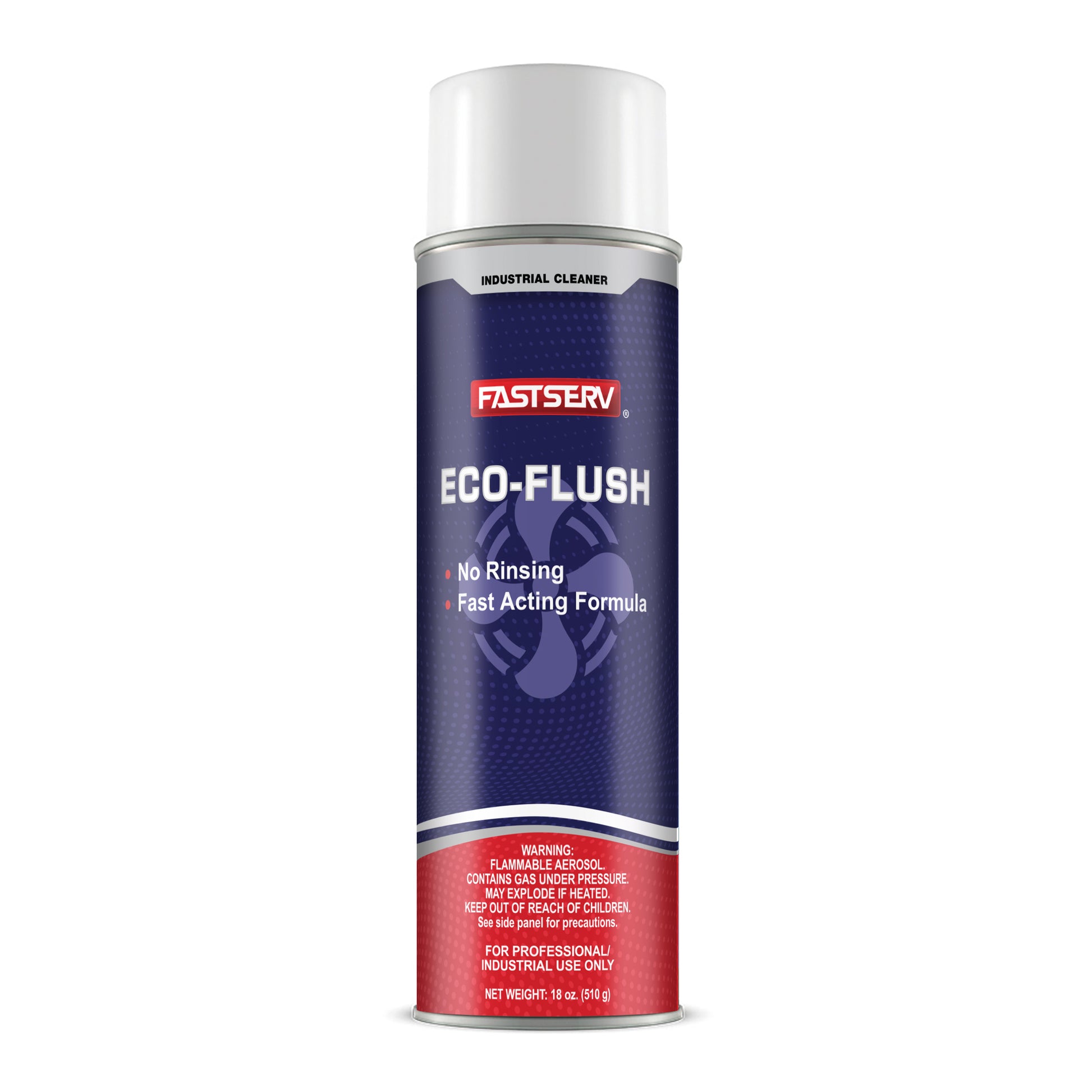 Fastserv Eco-Flush Flushing Condenser And Evaporator Coil Cleaner - 18 Oz Net Weight Aerosol