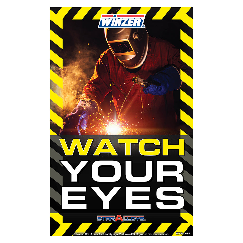 Watch Your Eyes Safety Poster