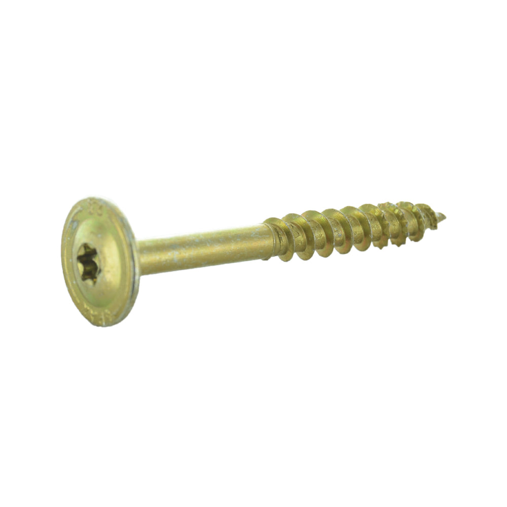 1/4 x 3 Inch Max Grip T-Star Washer Head Lax Screw Yellow Zinc