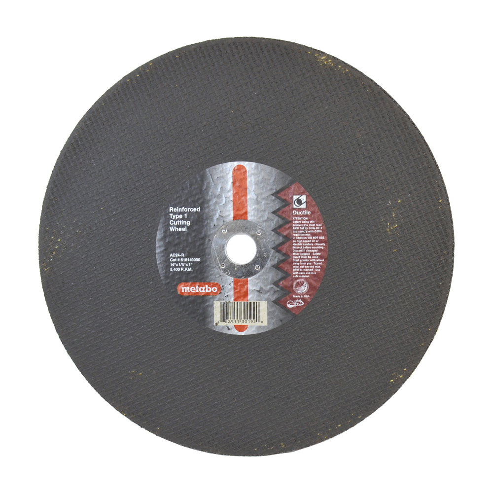 14 Inch x 7/64 Inch x 1 Inch A36K Grit Aluminum Oxide Cut-Off-Wheel