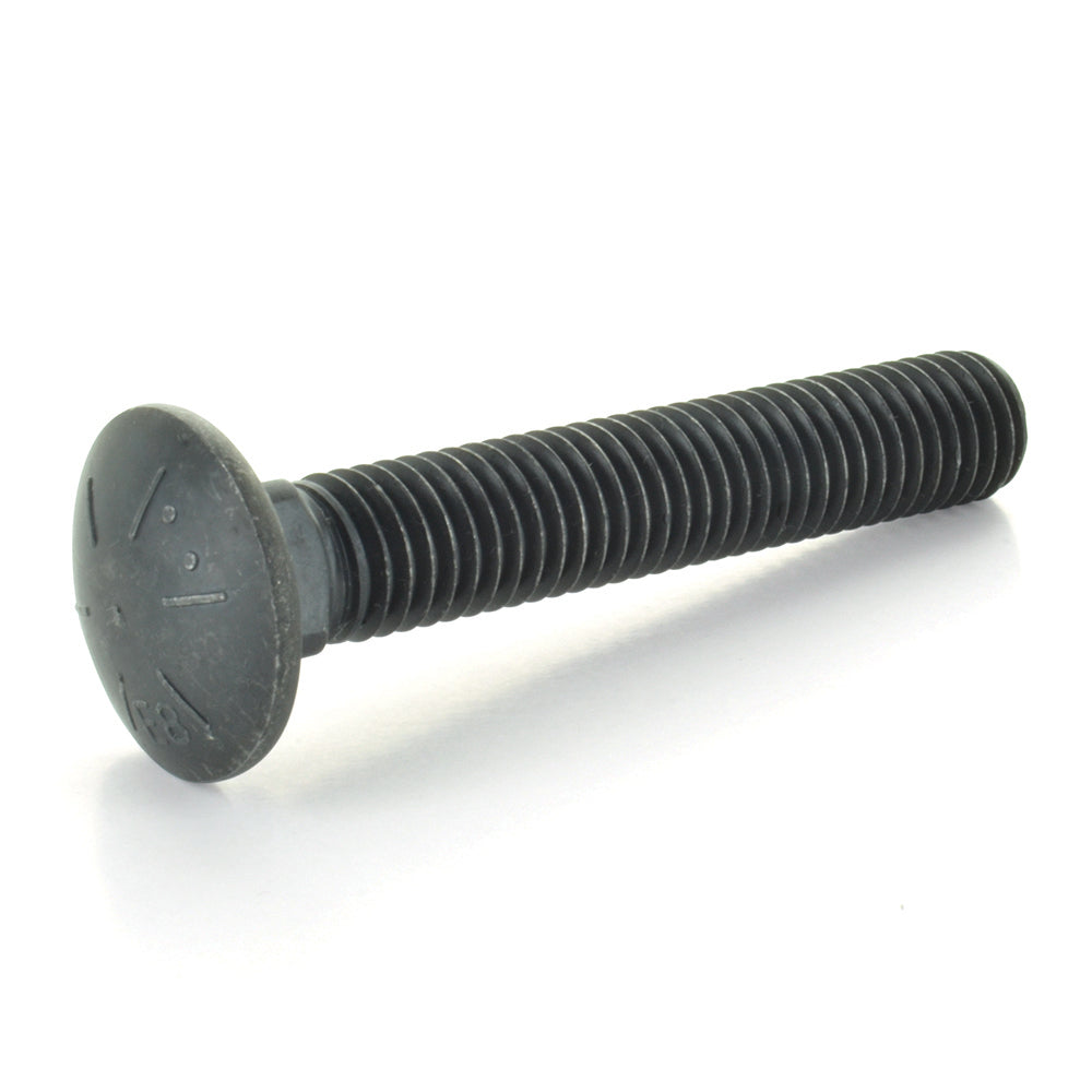 3/4-10 Inch x 5 Inch Full Thread Grade 8 Carriage / Shaker Screen Bolt Plain Coarse