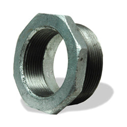 3 Inch X 2-1/2 Inch Sch 40 Threaded Galvanized Malleable Iron Hex Bushing