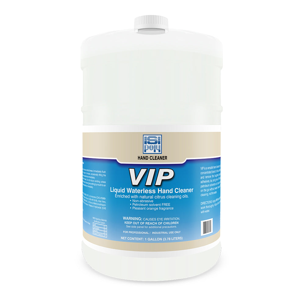 ISI-Poly VIP Liquid Waterless Hand Cleaner With Dispenser - 1 Gallon - Pack of 4