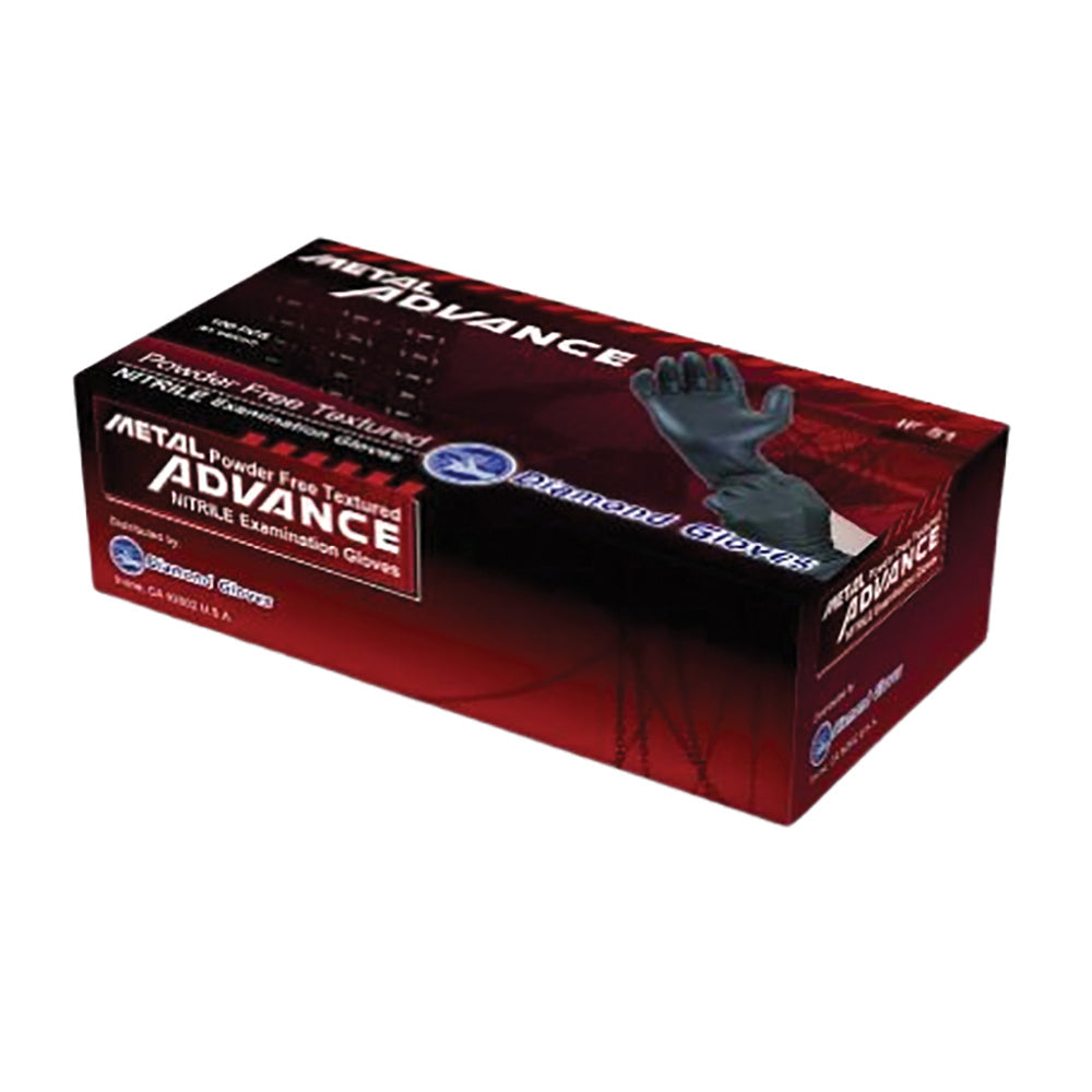 Diamond Gloves 5 Mil Finger Micro Textured Exam Black Nitrile Glove 100/Box Large
