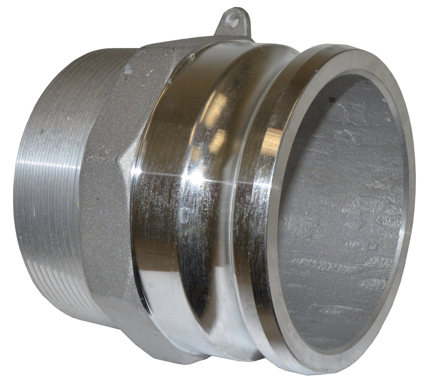 1-1/2 Inch Mnpt x Male Adapter A380 Permanent Mold Aluminum Type F Global Adapter