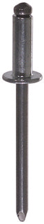 0.251 - 0.375 Inch Grip 3/16 Inch Dia x 0.575 Inch Trivalent Zinc Plated Steel Standard Flange Dome Head Blind Rivet