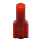 22-18 Awg 1/4 Inch x 0.032 Inch Tab Red Nylon Insulated Fully Insulated Push-On Female Quick Slide Disconnect.
