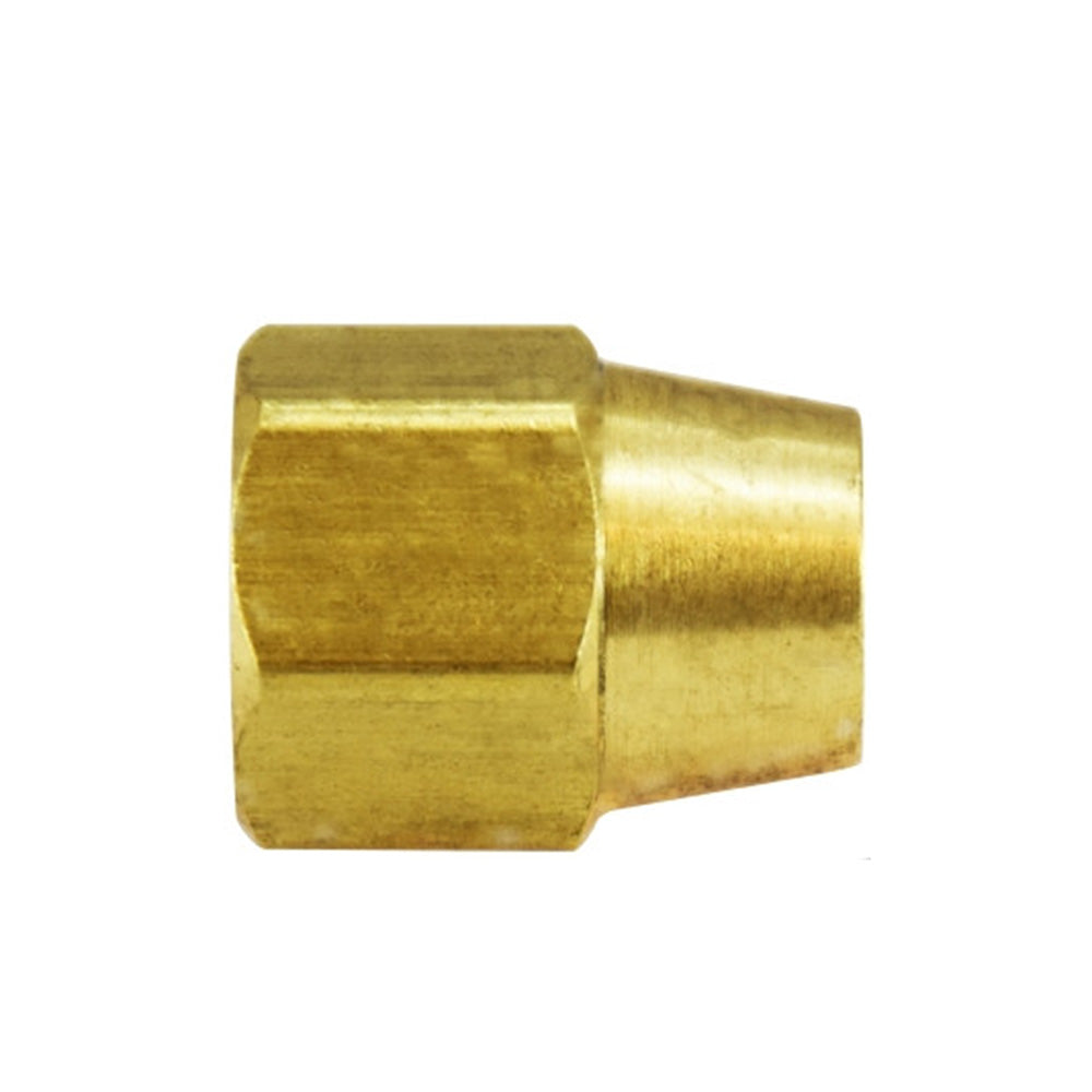 1/4 Inch Brass Compression Tube Nut - Long