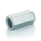 1/2-13 x 3/8-16 x 1-1/4 Zinc Plated A563 Grade A Reducing Hex Coupling Nut - Clearance