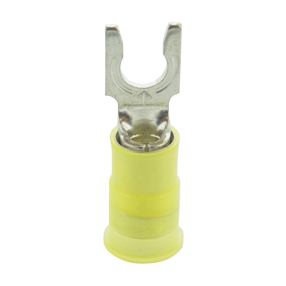 12-10 Gauge Snap Spade #8 Stud Ultra-Tuff Nylon Insulated Yellow