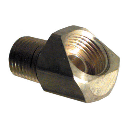 1/4 Inch x 3/8 Inch Standard Brass Inverted Flare Tube 45 Degree Elbow