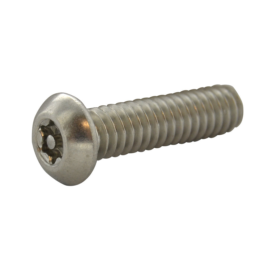 #8-32 x 1-1/4 Inch Stainless Steel Torx Pin Button Head Tamper Resistant Machine Screw