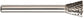 1/2 Inch Invertec Cone 1/4 Inch Shank Sn-4 Carbide Bur
