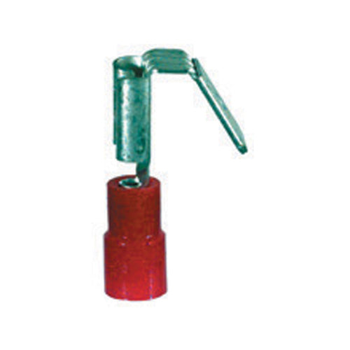 22-18 Gauge Piggyback Push On Connector 1/ 4" x 1/4" Tab Pvc Insulated Red