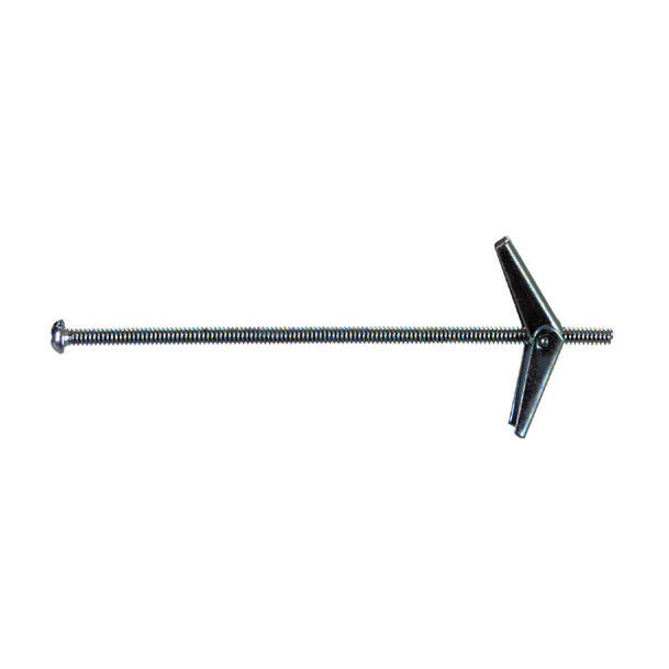 3/16 Inch x 4 Inch Zinc Plated Steel Toggle Bolt Anchor