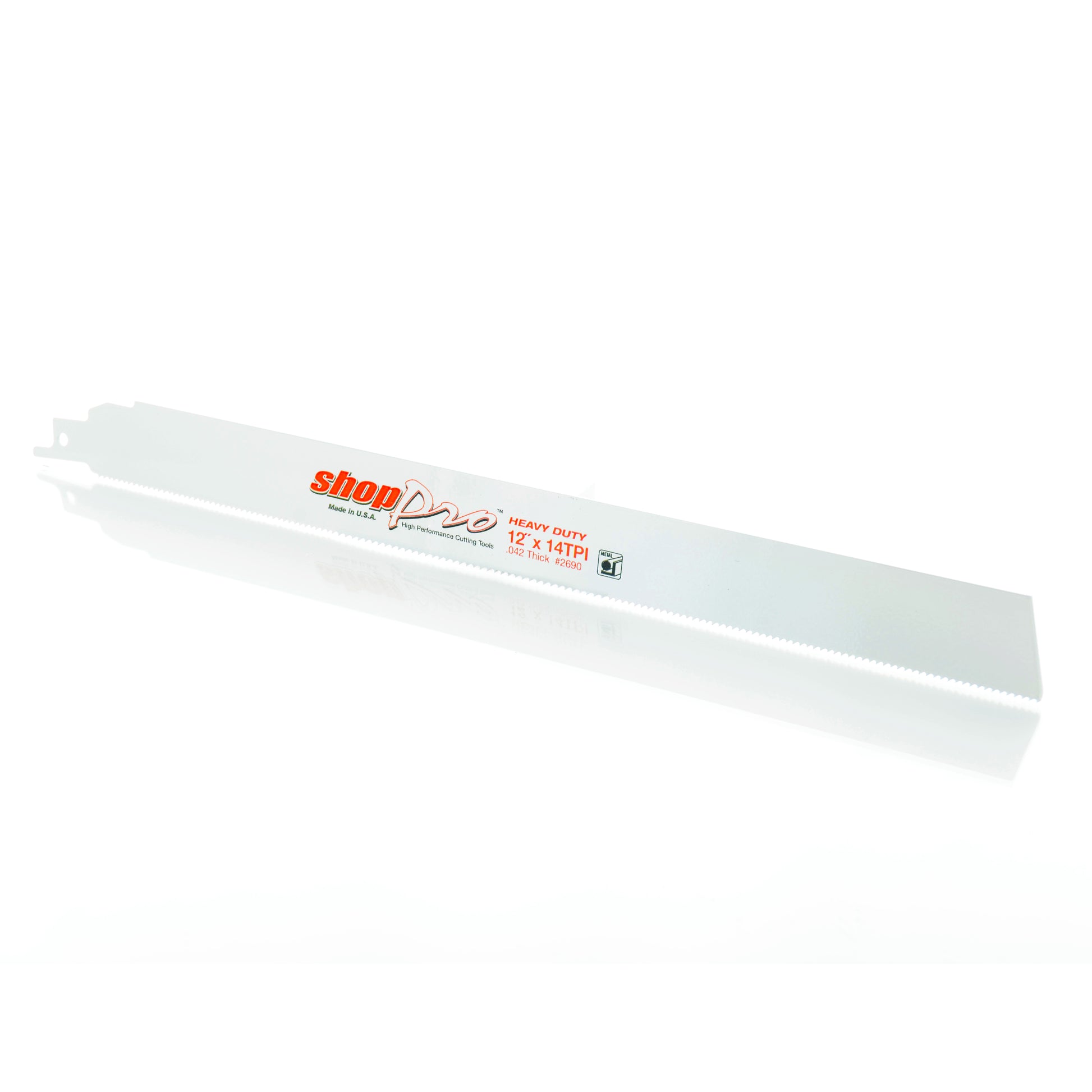 Shoppro 12 x 1 x 0.042 Power Edge Heavy-Duty Reciprocation Saw Blade - 14 Tpi