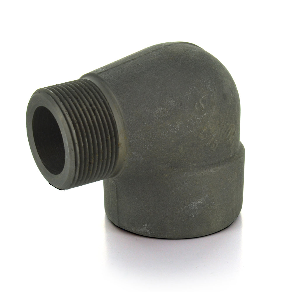 1/2 Inch Sch 160 Npt Black Forged Steel 90 Degree Street Elbow