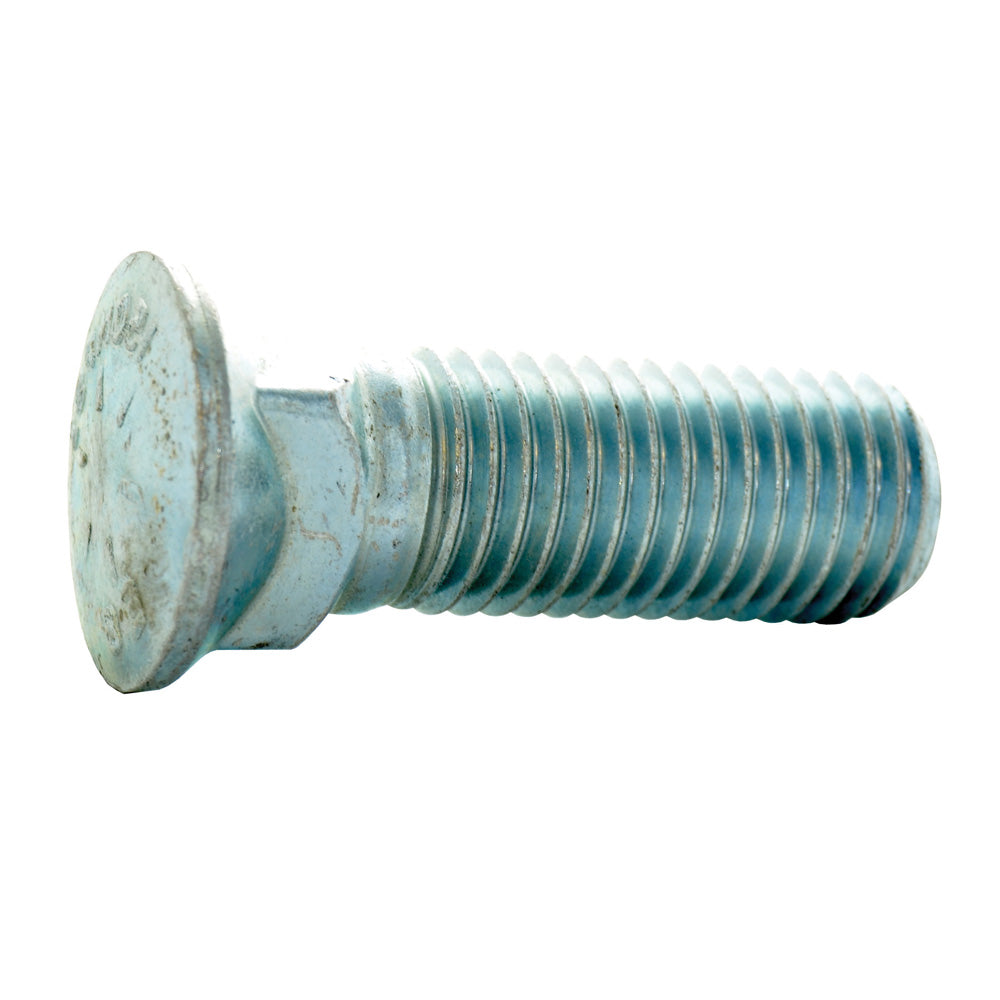 1-8 x 3 Inch Coarse Plain Grade 8 Dome Head Plow Bolt