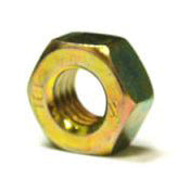 M10 x 1.25 Fine Yellow Zinc Plated Grade 8 Jis Reduced Head Finished Hex Nut