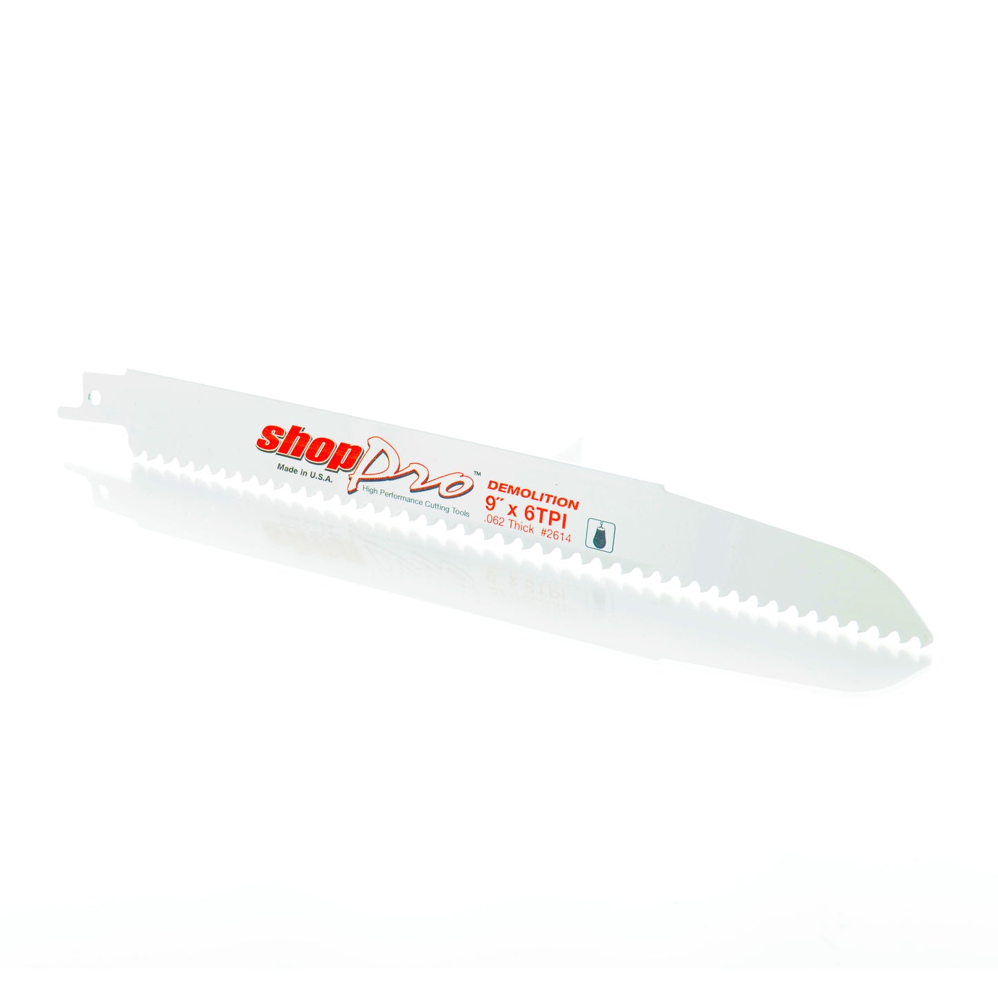 Shoppro 9 x 7/8 x 0.062 Demolition Reciprocating Saw Blade - 6 Tpi