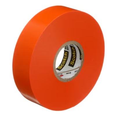 3/4 Inch x 66 ft Scotch 35 Vinyl Electrical Color Coding Tape Orange