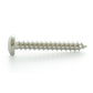 #10-12 x 3-1/2 Inch Plain 18-8 (A2) Stainless Steel Pan Head Type-A Self-Tapping Sheet Metal Screw