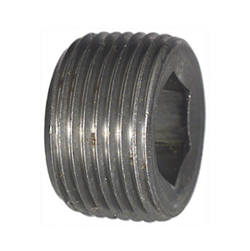 1" Mnpt Black Steel Hex Socket Plug