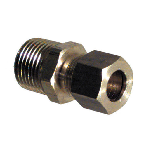 5/8 Inch Tube X 1/2 Inch Male Pipe Brass Compression Tube Male Connector