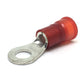 8 Gauge Nylon Insulated Ring Terminal Red 3/8 Stud