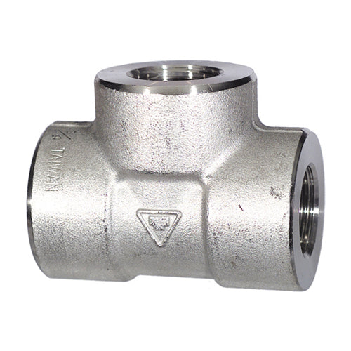 1" Schedule 80 Male Npt 316 Stainless Steel Straight Tee