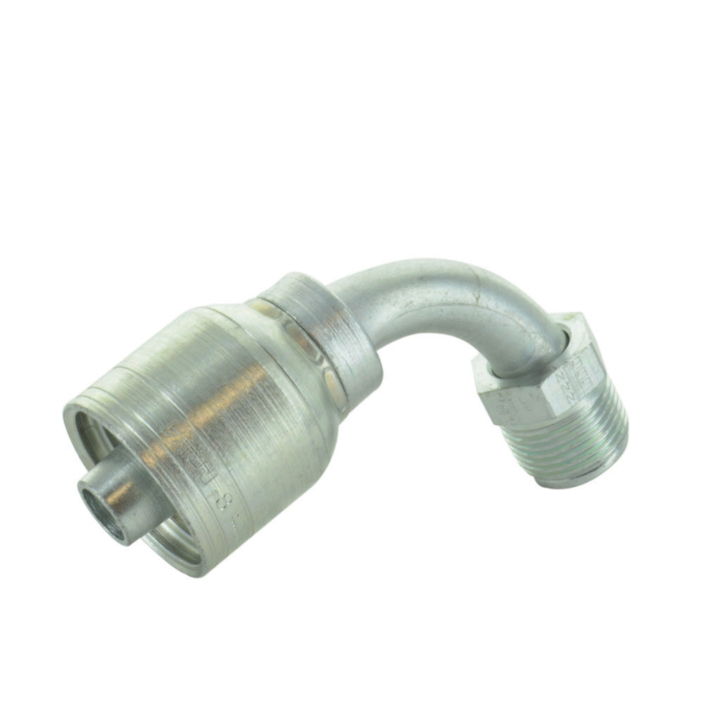 1/2 Inch x 3/4-18 Inverted Male Swivel 90 Degree Elbow Z Series Weatherhead Fitting