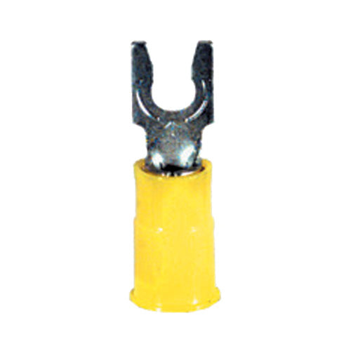 12-10 Gauge Snap Spade Terminal #8 Stud PVC Insulated Yellow - Clearance