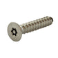 #14 x 1 Inch Stainless Steel Torx Pin Flat Head Tamper Resistant Sheet Metal Screw