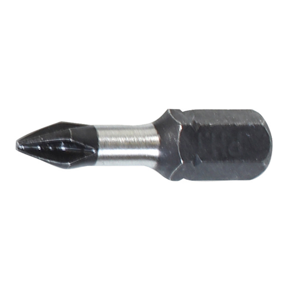 #1 x 2 Inch Milwaukee  Shockwave Phillips Power Bit 1/4 Inch Shank