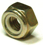 M4 x 0.7 Coarse Din 985 Yellow Zinc Class 8 Nylon Insert Lock Nut