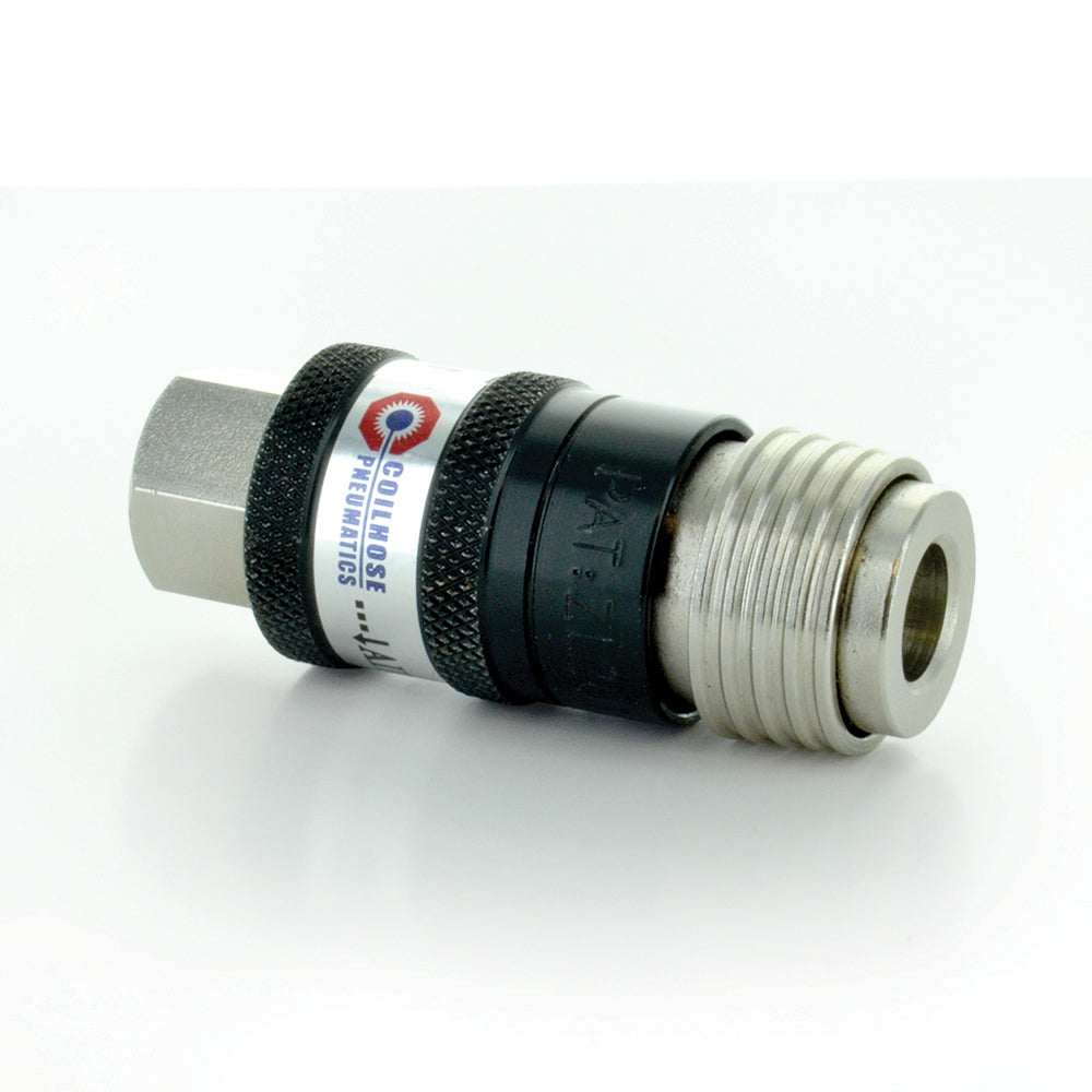 3/8 Inch 5-In-1 Automatic Safety Exhaust Coupler