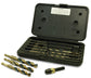 12 Piece Amber Gold High Molybdenum Tool Steel 1/4 Inch Quick Release Drills Set With Quick Release Adaptor and Hard Case