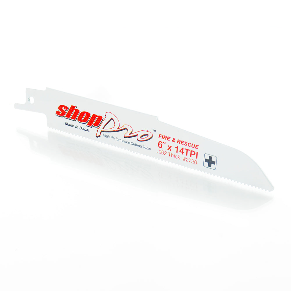 Shoppro 6 x 7/8 x 0.062 Fire & Rescue Reciprocating Saw Blade - 14 Tpi