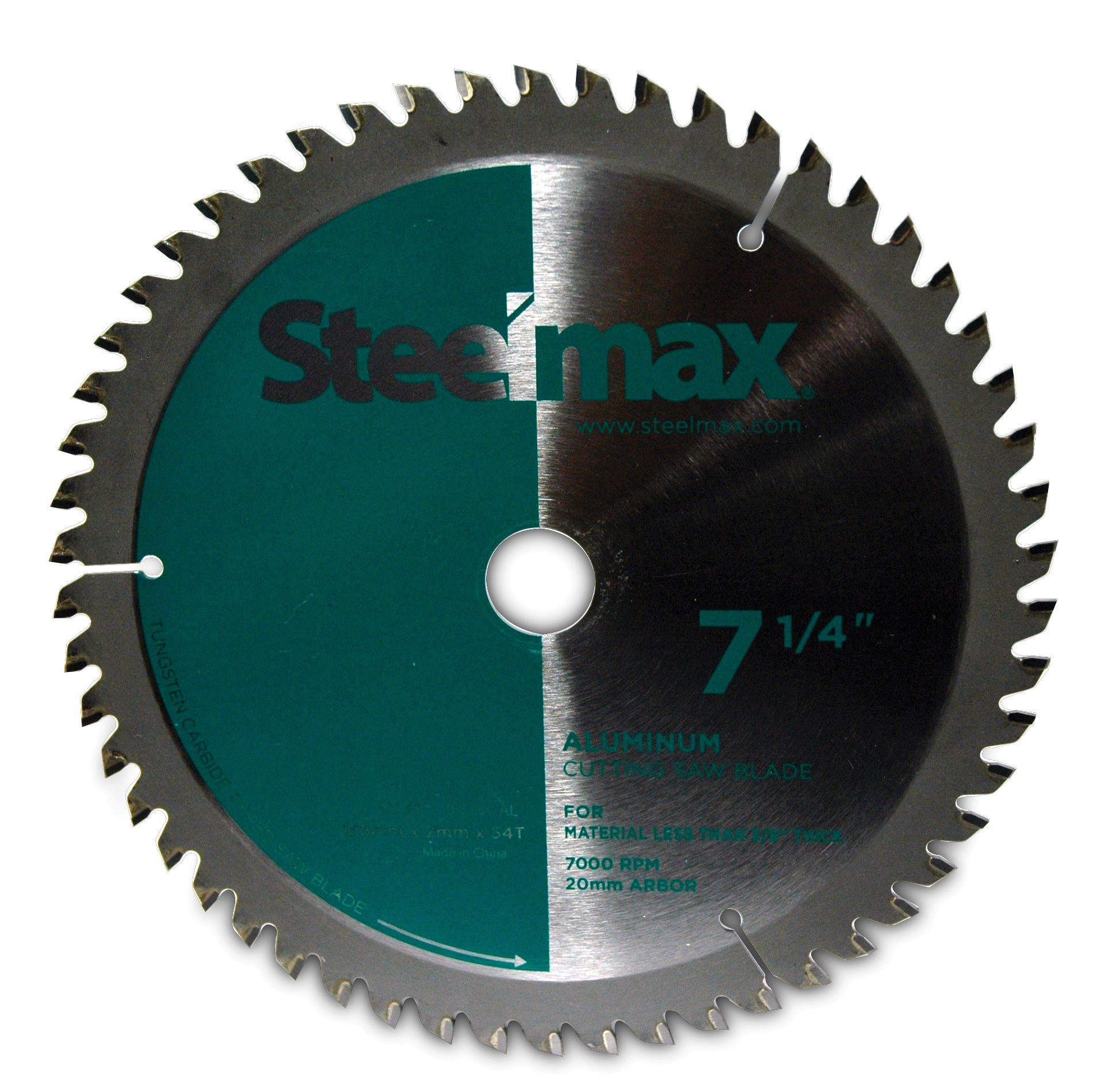 7-1/4 Inch 54 Teeth Industrial Steelmax® Metal Cutting Saw Blade