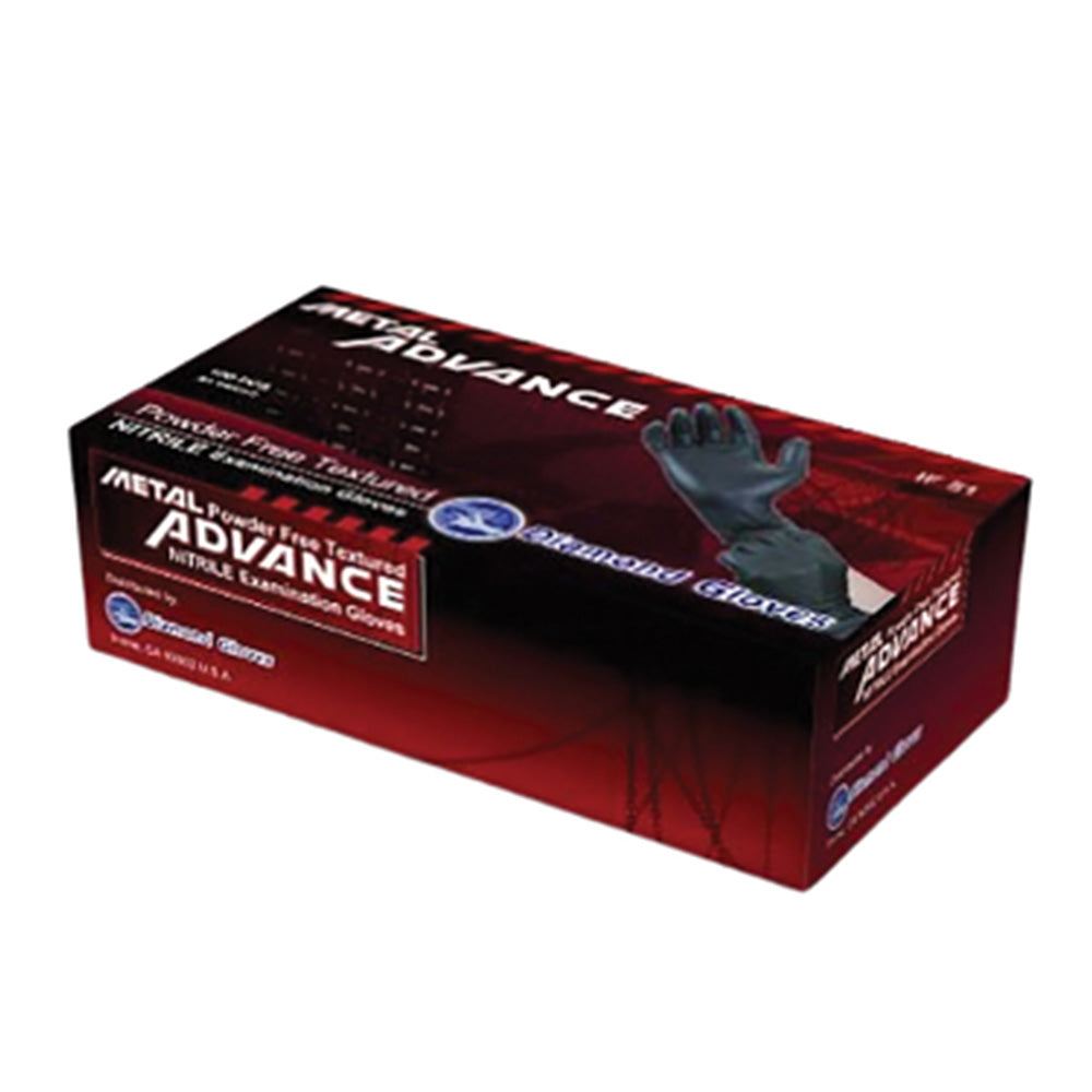 Diamond Gloves 5 Mil Finger Micro Textured Exam Black Nitrile Glove 100/Box Large