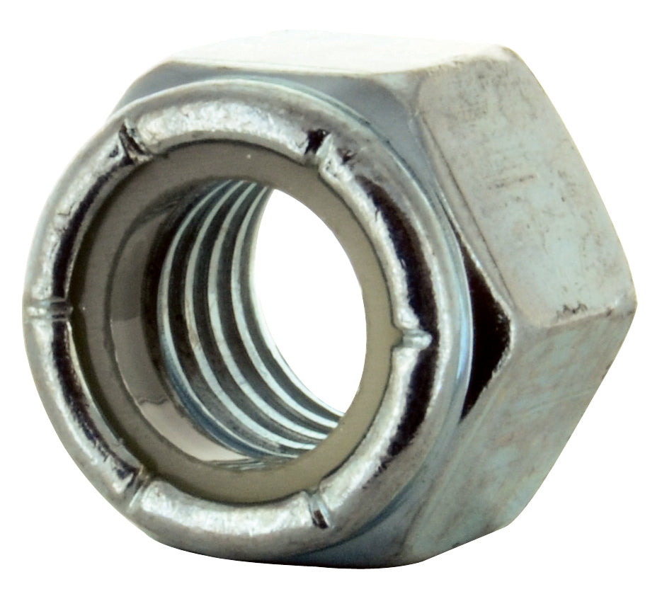 9/16-18 Fine Zinc Grade 2 (Ne) Nylon Insert Lock Nut