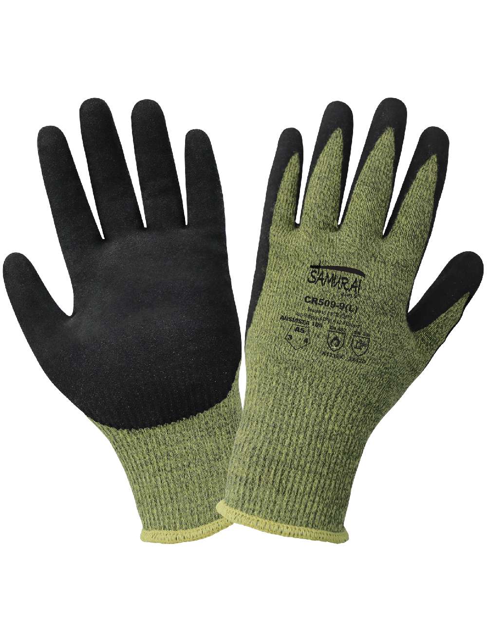 Samurai Glove Cut, Abrasion, Puncture, and Flame-resistant Arc-flash Gloves With a Mach Finish Neoprene Bi-polymer Coating