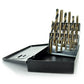 18 Piece Tap And Drill Set Coarse With Metal Index