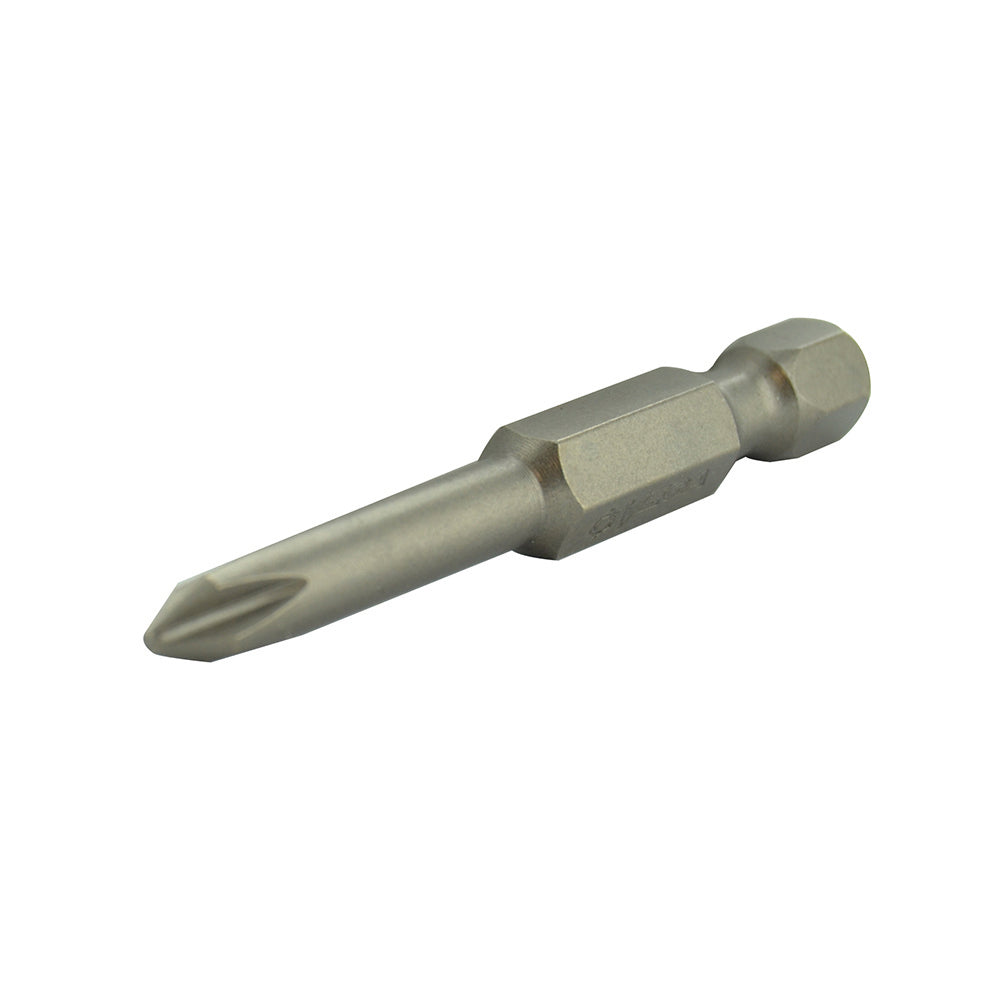 Phillips® Drive 1/4 Inch Shank #1 Tip 6 Inch Length Gunmetal Gray Steel Power Bit