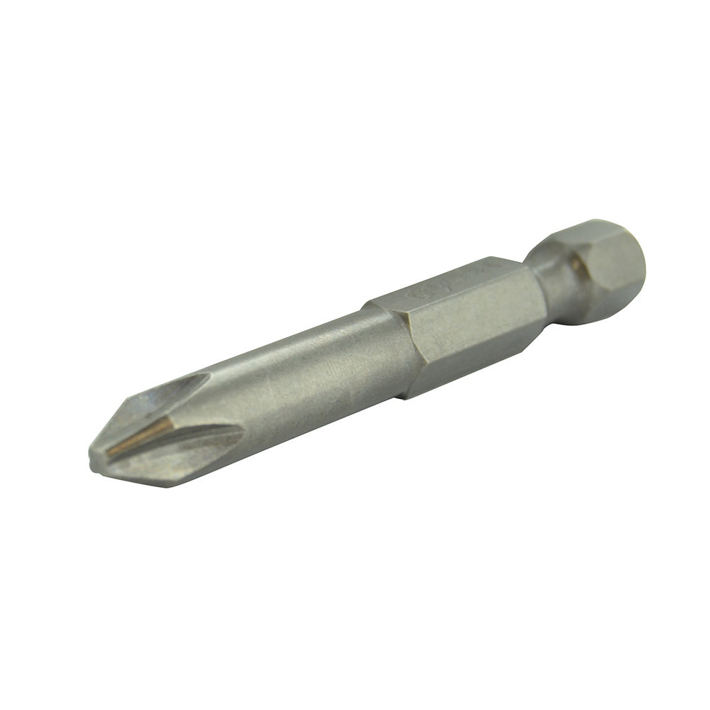 Phillips® Drive 1/4 Inch Shank #2 Tip 2 Inch Length Gunmetal Gray Steel Power Bit