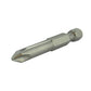 Phillips® Drive 1/4 Inch Shank #2 Tip 2 Inch Length Gunmetal Gray Steel Power Bit