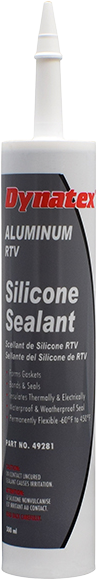 Dynatex Industrial Grade Silicone Sealant Aluminum - 11 Oz