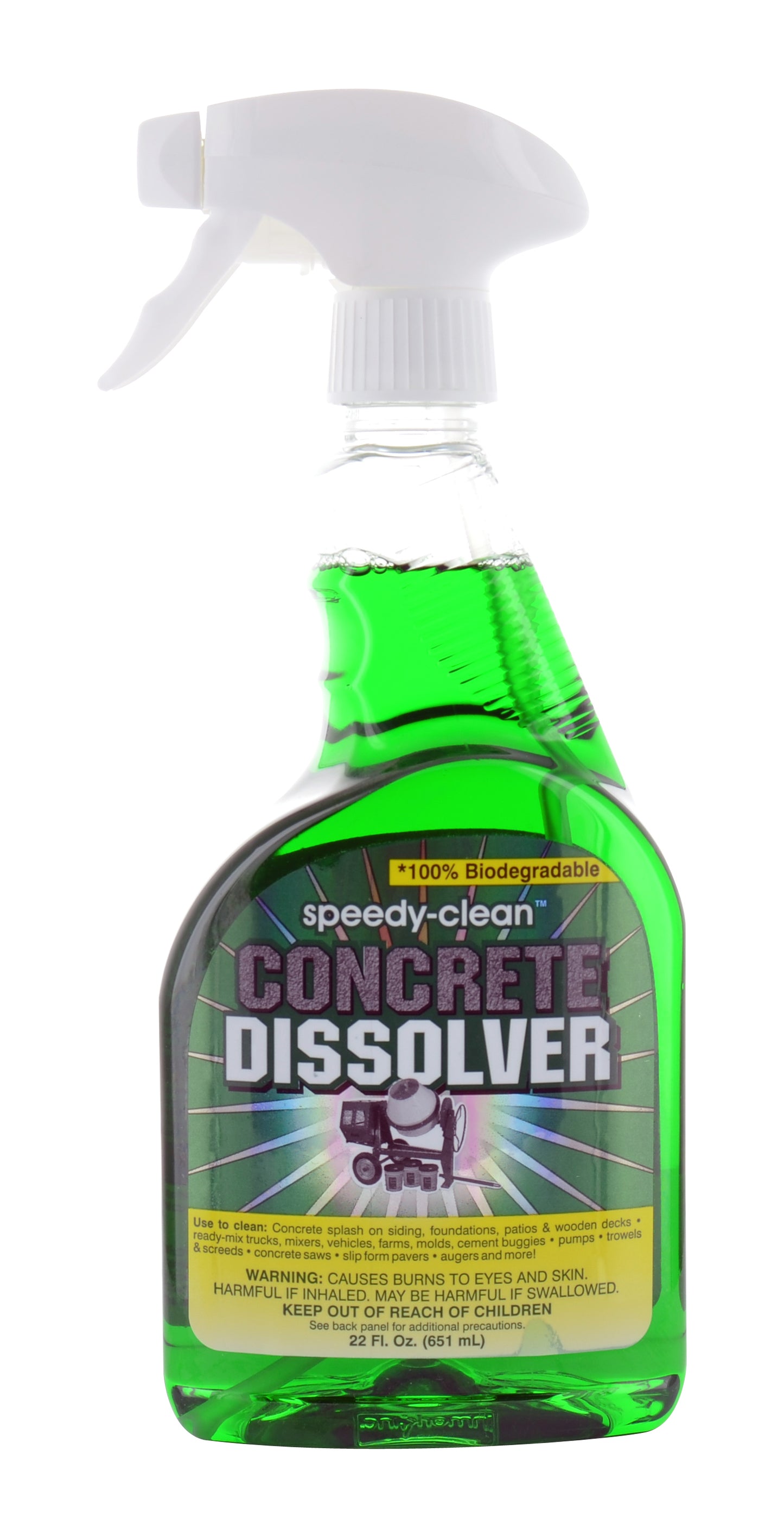 Speedy-Clean Heavy-Duty Concrete Dissolver - 22 oz Bottle with Spray